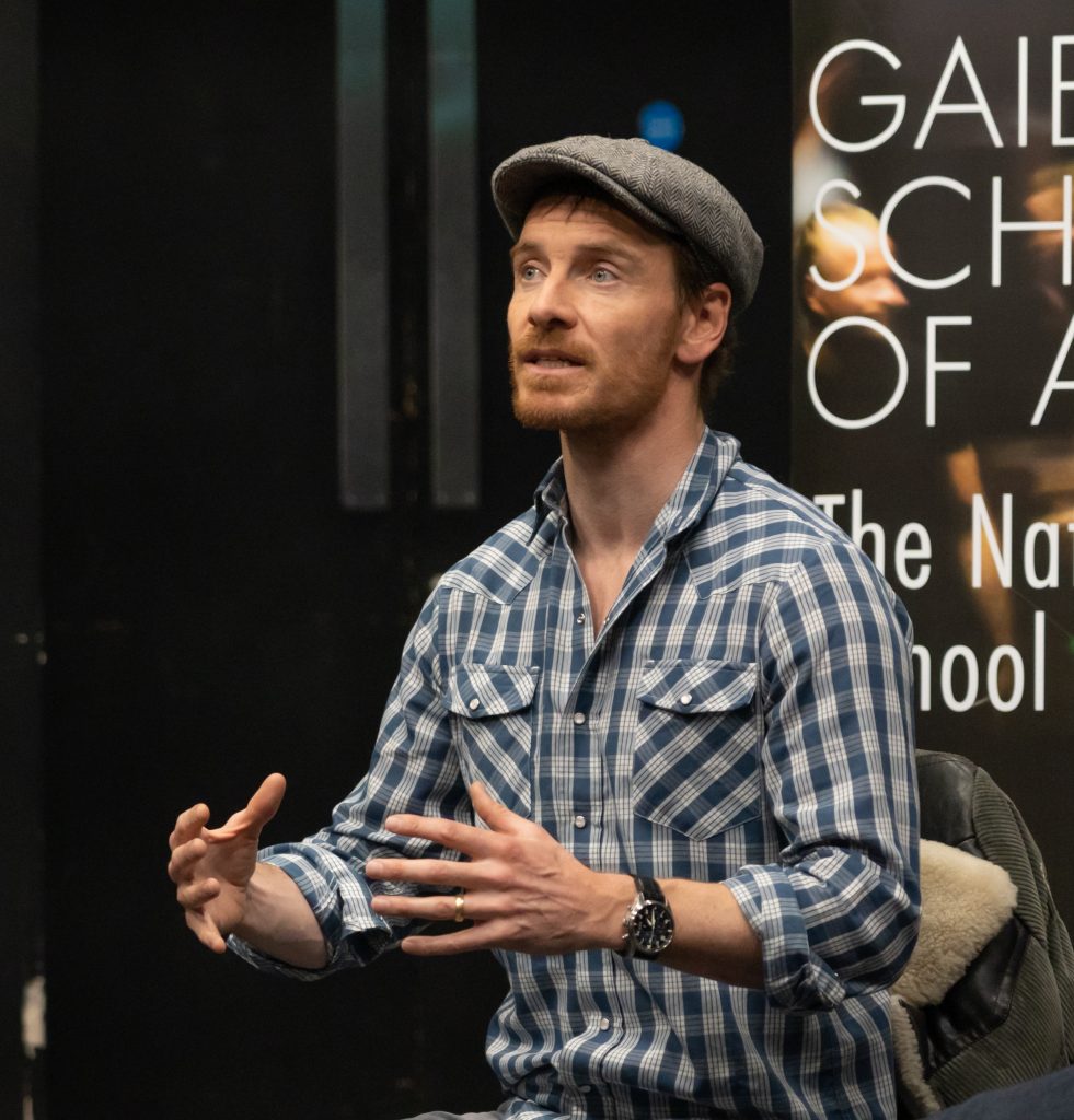 Fassbender visits Gaiety School of Acting